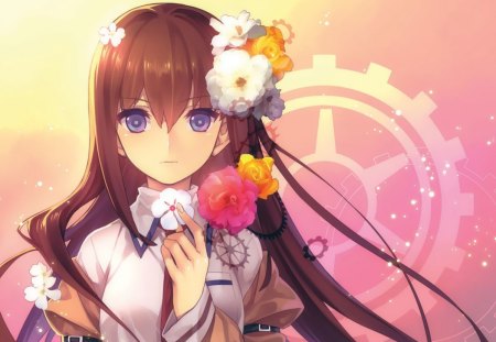 Kurisu Makise - pretty, anime, steins gate, girl, cute