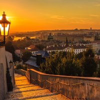 Prague at Sunset