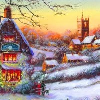 Snowy village