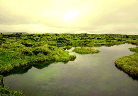 ELEMENTS of NATURE - nature, sky, landscape, river, field