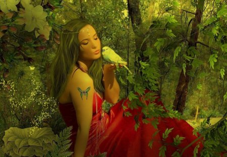 forest girl! - entertainment, people, photography, beautiful, animation, fantasy, other