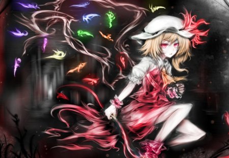 Flandre Fair Girl - touhou, cool, game, wall, anime, new