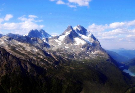 Fogg & Snow - clouds, fogg, snow, mountains, sky