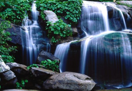 Waterfall - nature, waterfall, rocks