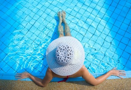 Woman Relaxing in a Whirlpool