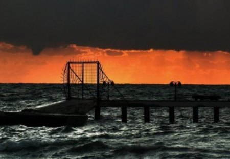 	Dark Sunset in DidimTurkey - didim, sunset, dark, turkey