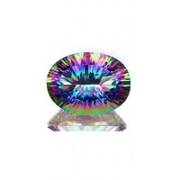 A RAINBOW TOPAZ OF 20,000CT MOTHER HAS THIS GEM STONE