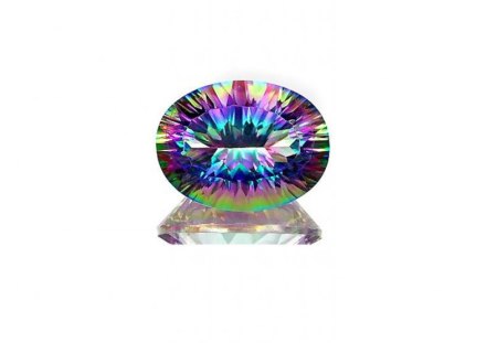 A RAINBOW TOPAZ OF 20,000CT MOTHER HAS THIS GEM STONE