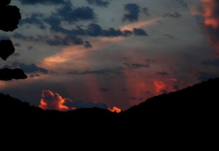 Tramonti a Brosso - le, rosso, tra, nuvole, 1