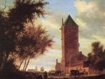 Salomon van Ruysdael - Tower at the Road