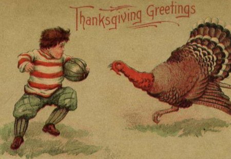 Thanksgiving 1900 - holiday, lithograph, postcard, america