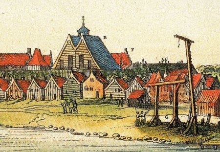 New Amsterdam 1653 - seventeenth century, america, new york, print