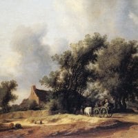 Salomon van Ruysdael - Road in the Dunes