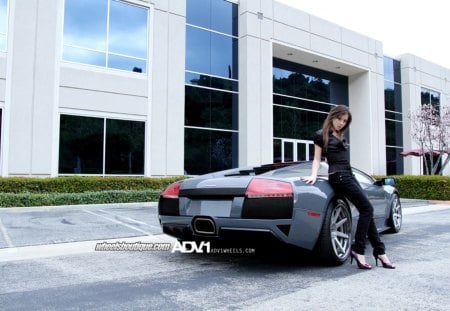 Lambo babe - babe, sexy, lambo, hot