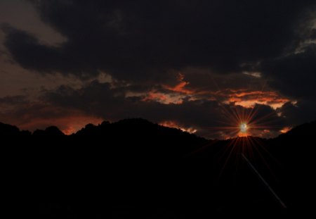 Tramonti a Brosso - temporale, sole, dopo, tramonta, 1