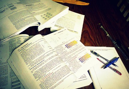 cnt u c?? m studyn!! (<_>) - books, pen, study, pencil