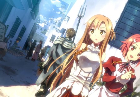 SAO - anime, asuna, kirito, klain