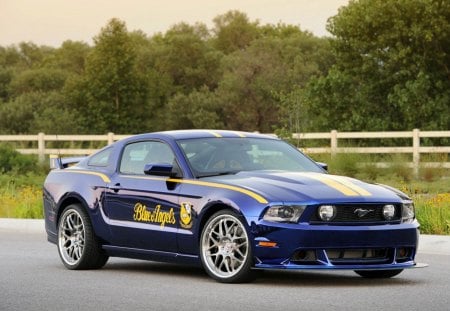 Blue-Angels-Mustang-GT - gt, dk blue, ford, blue angels