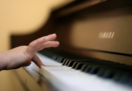 child finger playing piano - child, piano, finger, playing