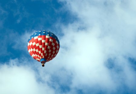 balloon with U.S. flag - with, us, flag, balloon