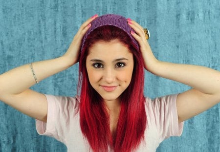 Ariane Grande - ariane, grande, red, hair