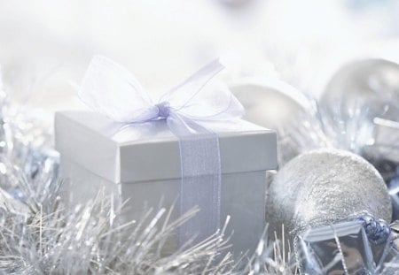 ♥Christmas gift silver♥ - christmas, gift, beautiful, silver