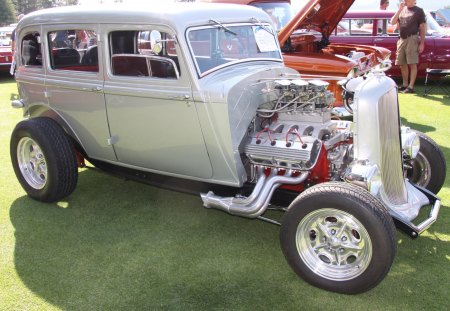 1936 Cadillac - Chrome, grills, tires, photography, Headlights, Cadillac, black, Nickel, silver, red, engine