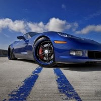 Blue Chevrolet Corvette