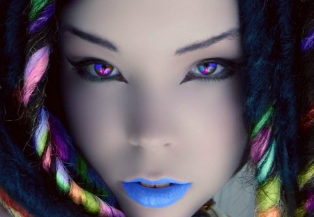 CG GIRL - cg, eyes, fantasy, lips