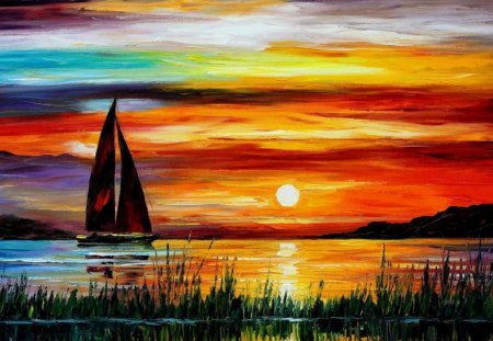 Sail Away - sunset, nature, sailboat, entertainment, other