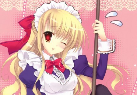 Anime - wink, anime, maids, blush