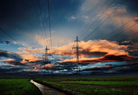 Armenia - clouds, colorful, nature, armenia, beautiful, fields, sunsets, sky