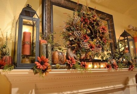 Home fall decor - architecture, fall decor, home, house