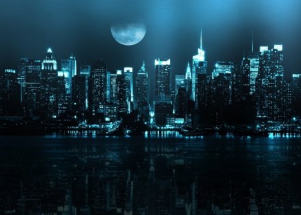 Good Night - city, night, good, wallpaper