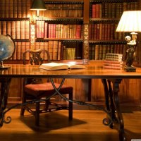 Antique Library Desk