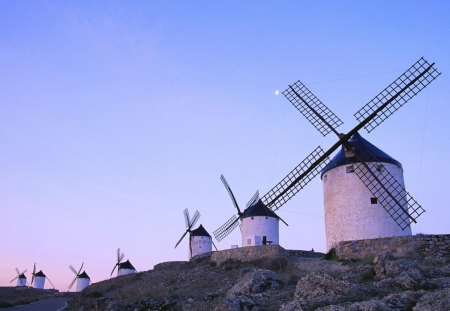 Windmills-Spain - spain, mills, wind