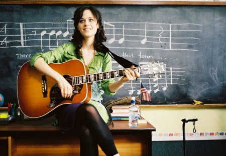 GUITAR WITH ZOOEY DESCHANEL - guitar, deschanel, with, zooey