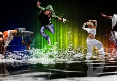 dance mood - rock, dance, light, stage