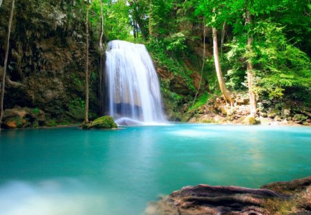 water fall - water, fall, awsome, beautiful