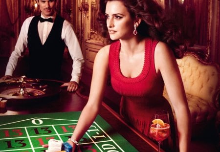 Penelope Cruz - people, beautiful, campari, dress, red dress, models, celebrity, spanish, red, poker, actresses, penelope cruz