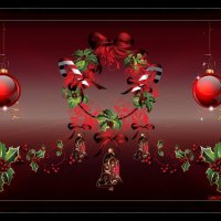 Red Wreath Christmas 1200x800