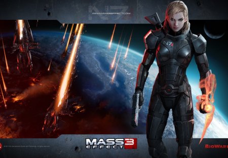 mass effect girl - mass effect, girl, game, wallpaper