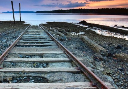 To nowhere - sunset, nature, hd, landscape, sunrise, fallen, sky, wallpaper