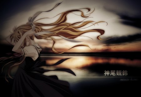 Misuzu Kamio - blonde, lake, cant think of a fourth, windy