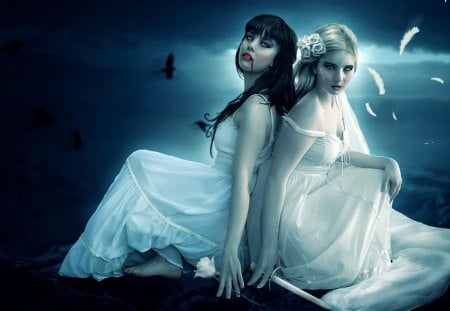 BEAUTIFUL GIRLS - vampire, angel, gothic, beautiful