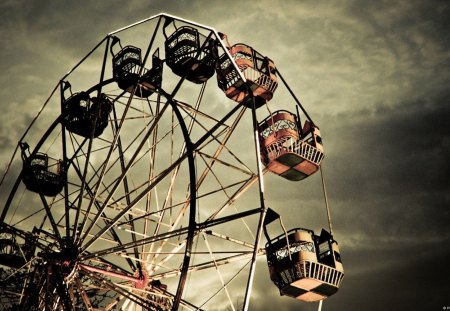 Ferris Wheel of the Past!!! - ferris wheel, rides, carnival, fair