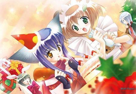 Anime christmas - holiday, anime, cute, christmas