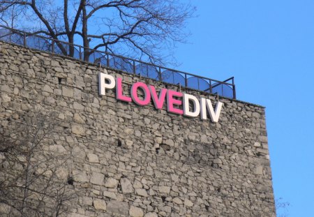 Plovdiv - sign, ancient, europe, plovdiv, love, bulgaria