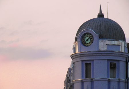 Plovdiv - europe, plovdiv, clock, building, bulgaria