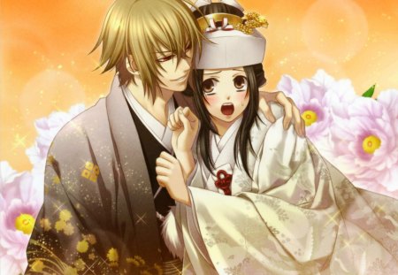 Hakuouki shinsengumi kitan - flowers, boy, manga, anime, girl